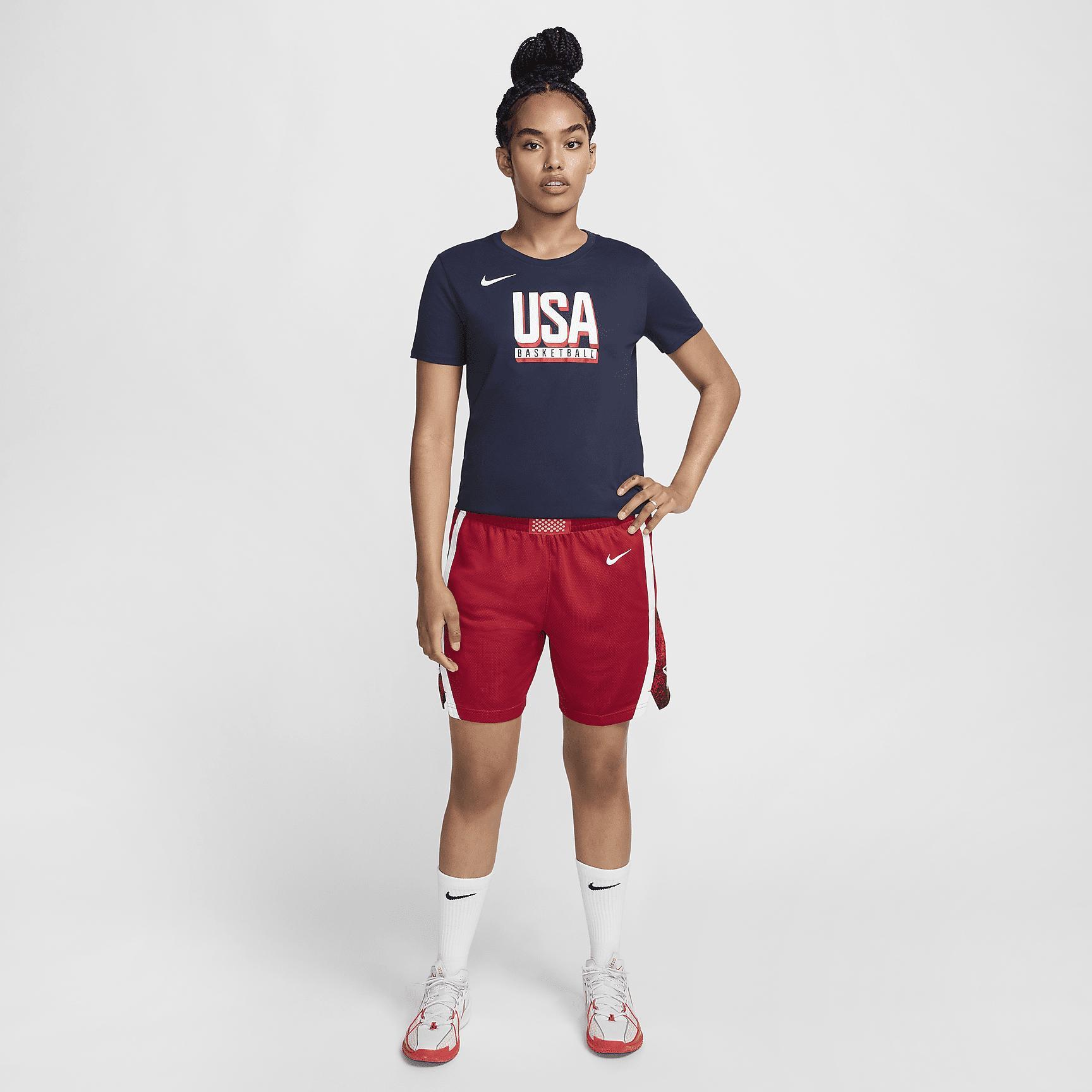 USA Women's Nike Dri-FIT Basketball Practice T-Shirt Product Image
