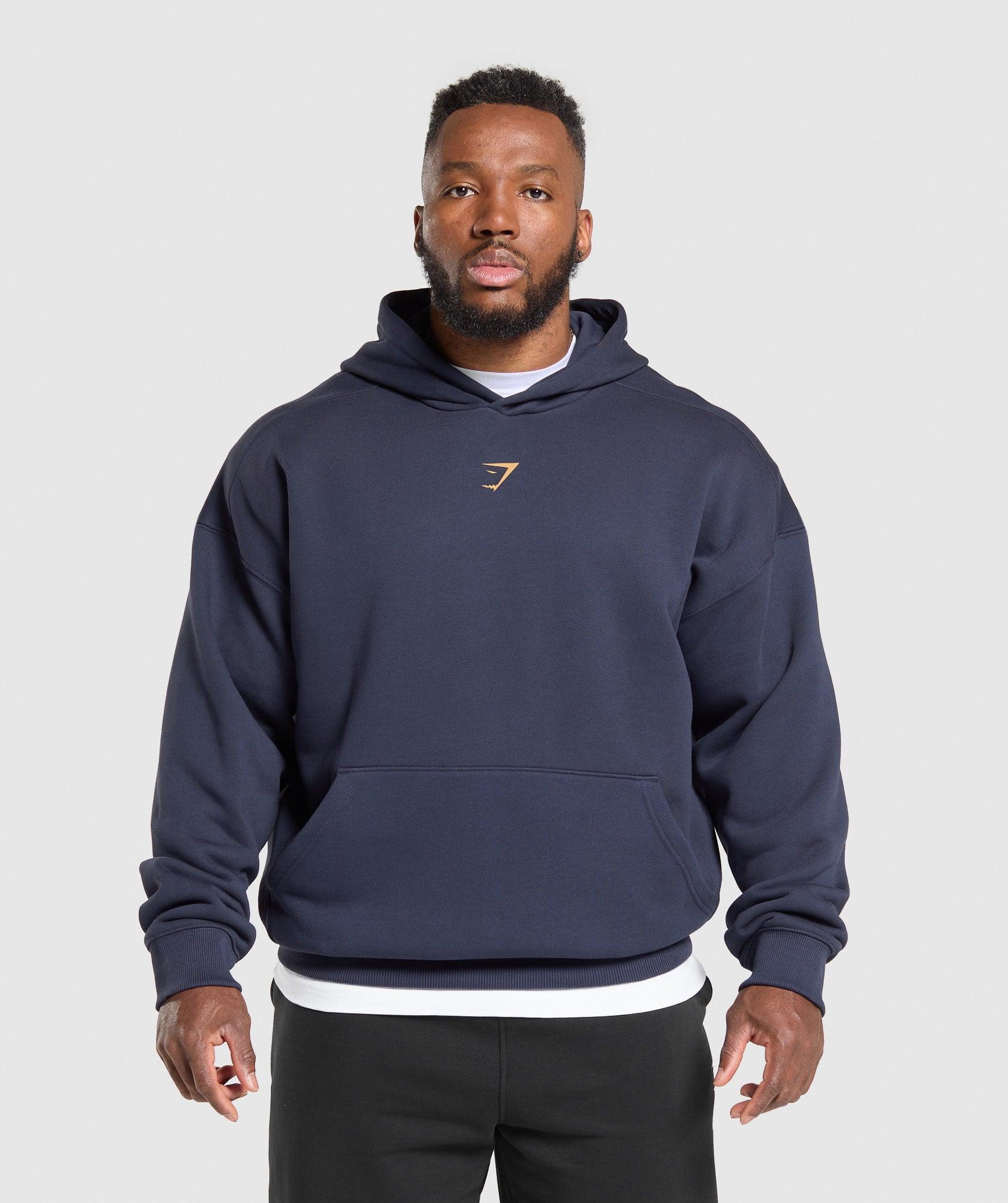 Gymshark Lifting Club Hoodie - Heavy Blue Male Product Image