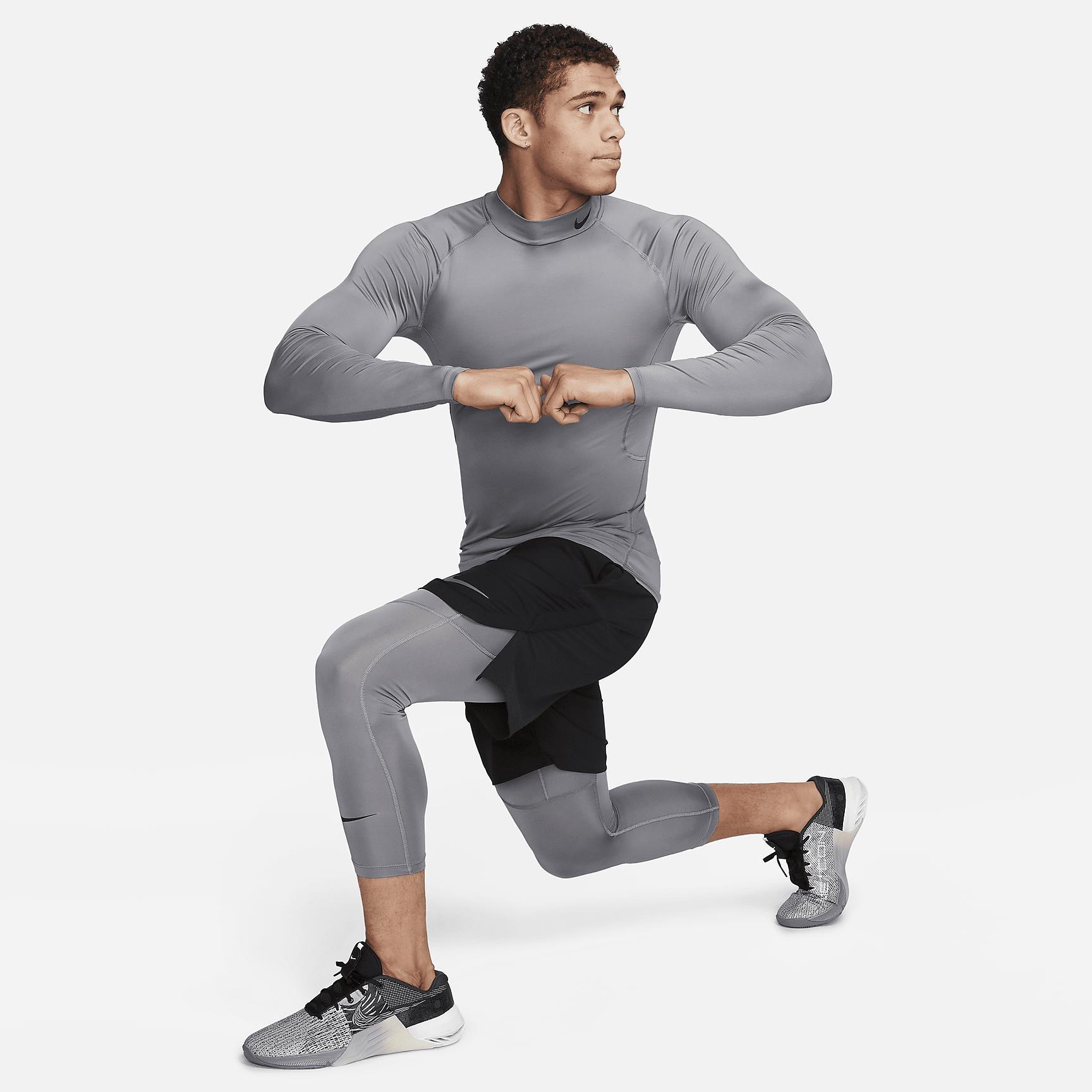 Nike Pro Men's Dri-FIT Fitness Mock-Neck Long-Sleeve Top Product Image