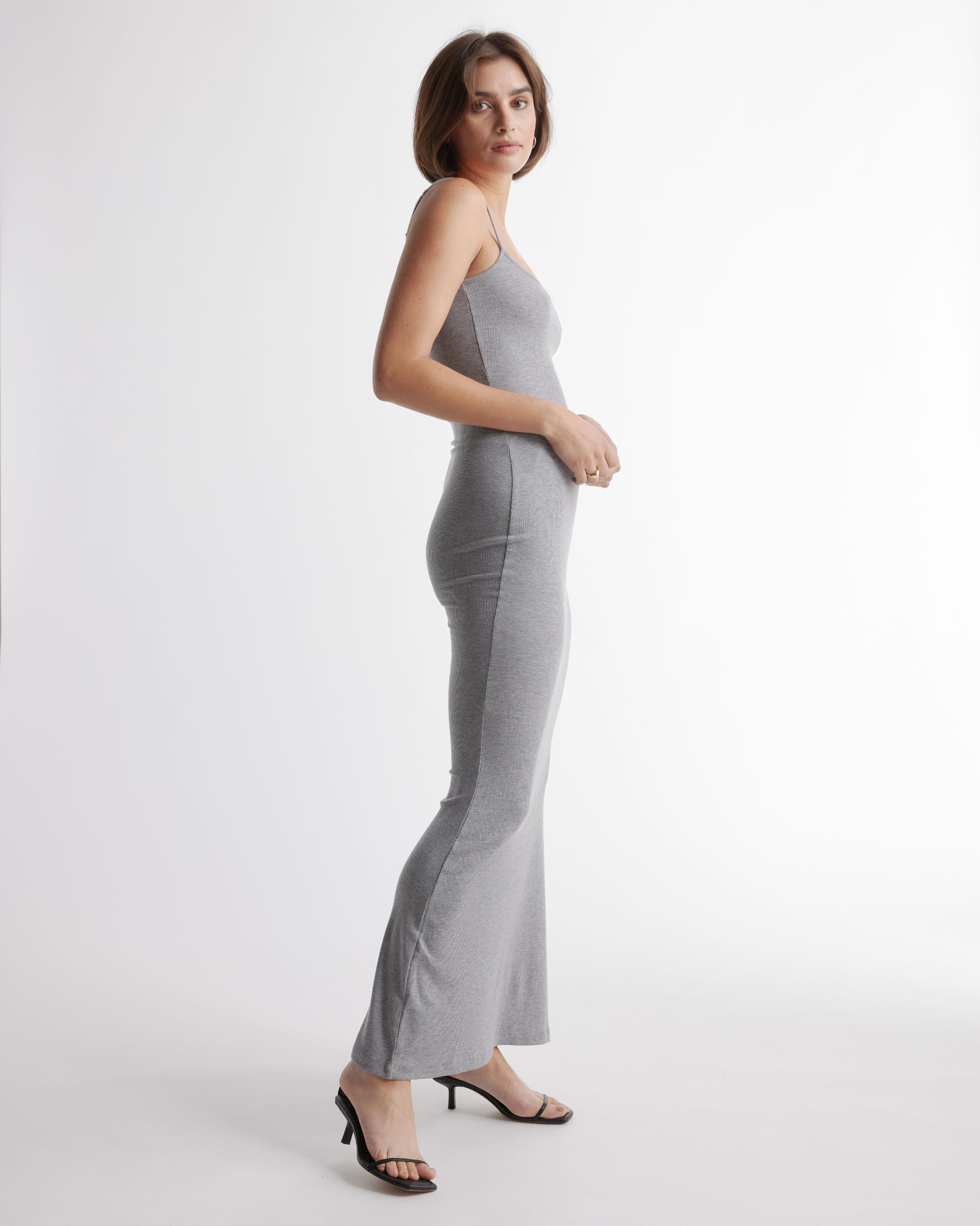 Quince | Women's Tencel Rib Knit Maxi Slip Dress Size XS, Cotton/Modal Product Image