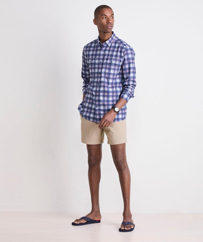 Markoe Plaid Performance Harbor Shirt Product Image