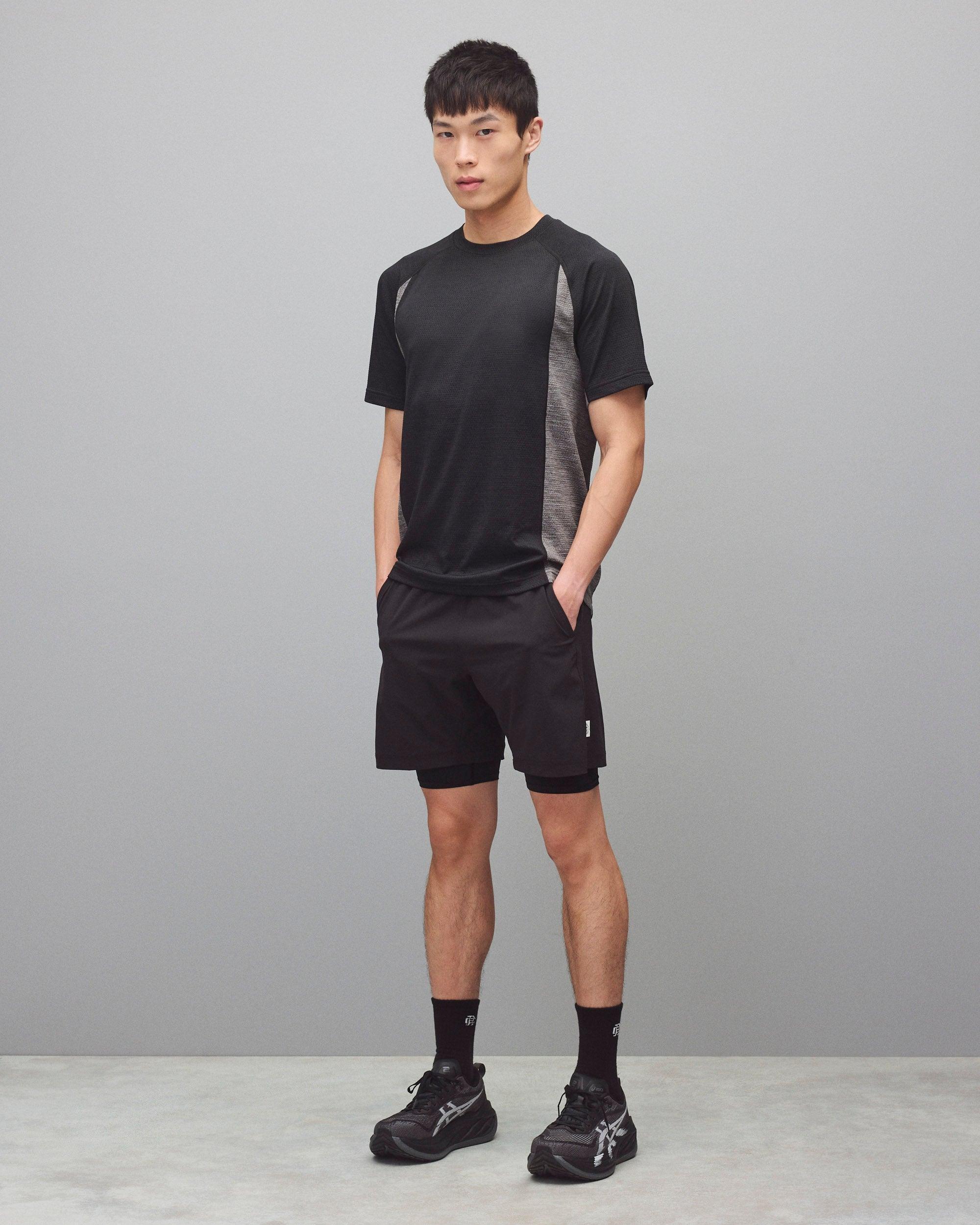 Solotex Mesh Tiebreak Colour Block Standard T-Shirt Male Product Image