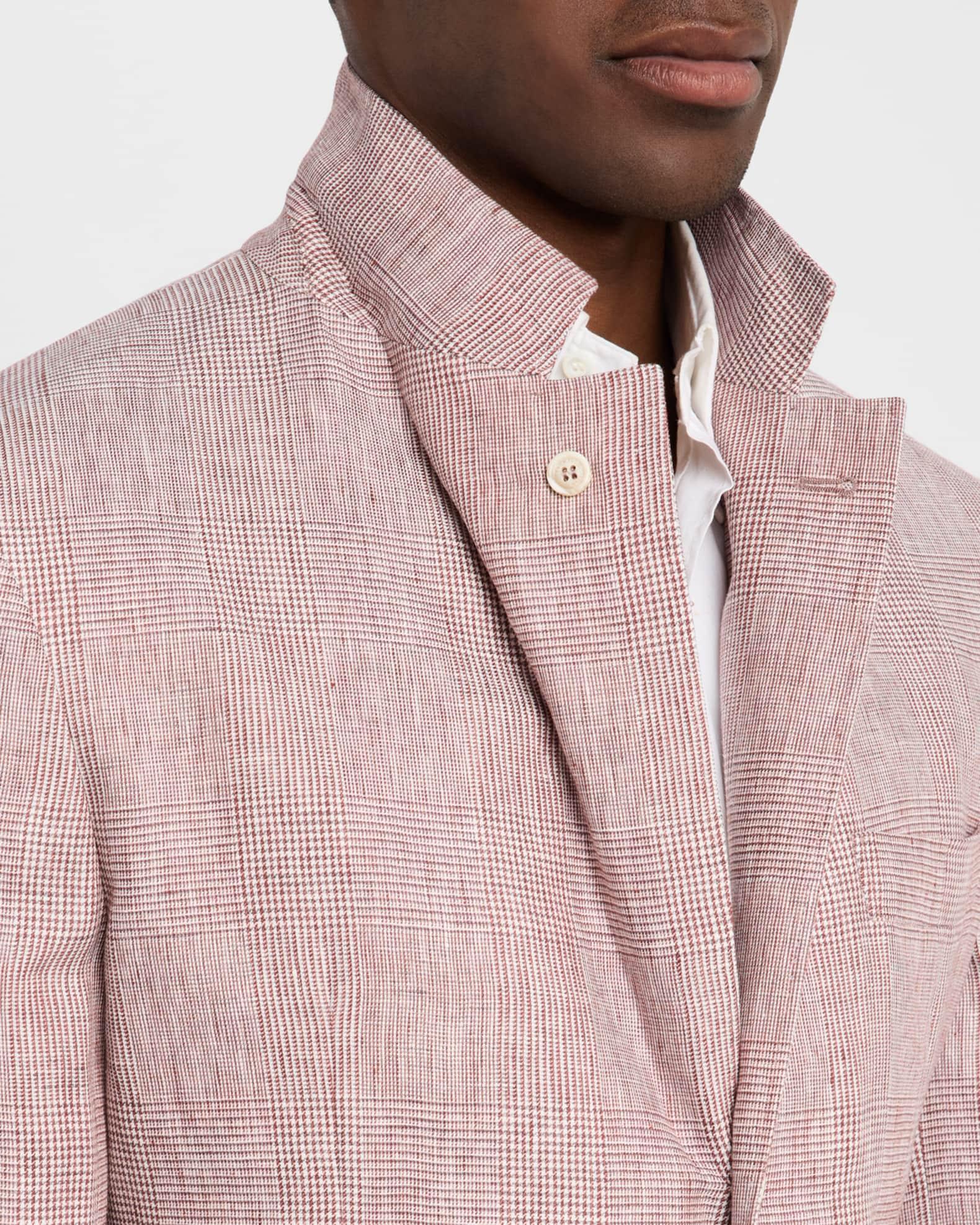 Men's Linen Glen Plaid Two-Piece Suit Product Image