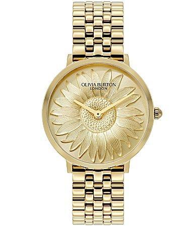 Olivia Burton Womens Sunflower Quartz Analog Stainless Steel Bracelet Watch Product Image