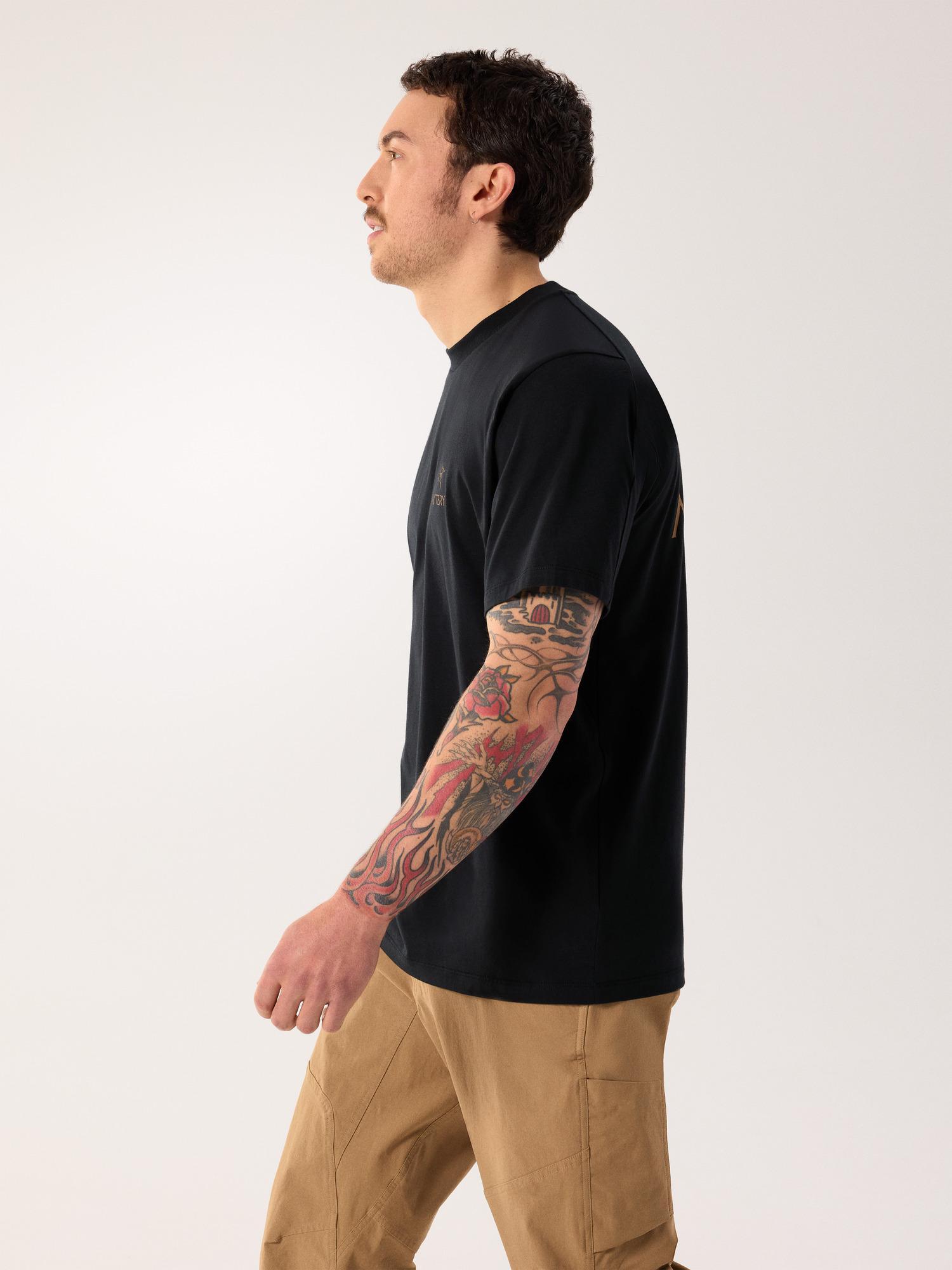 Kragg SL Cotton Bird Word Shirt SS Men's Product Image