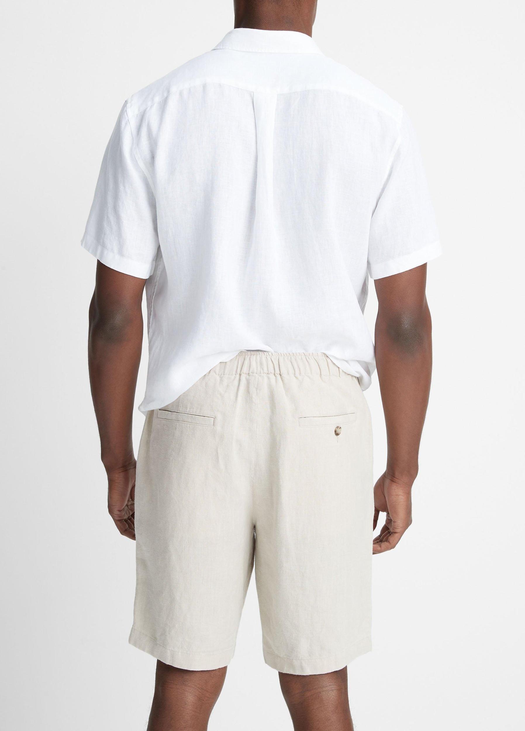 Mens Hemp Drawstring Short, Dried Cactus, Size L Vince Product Image