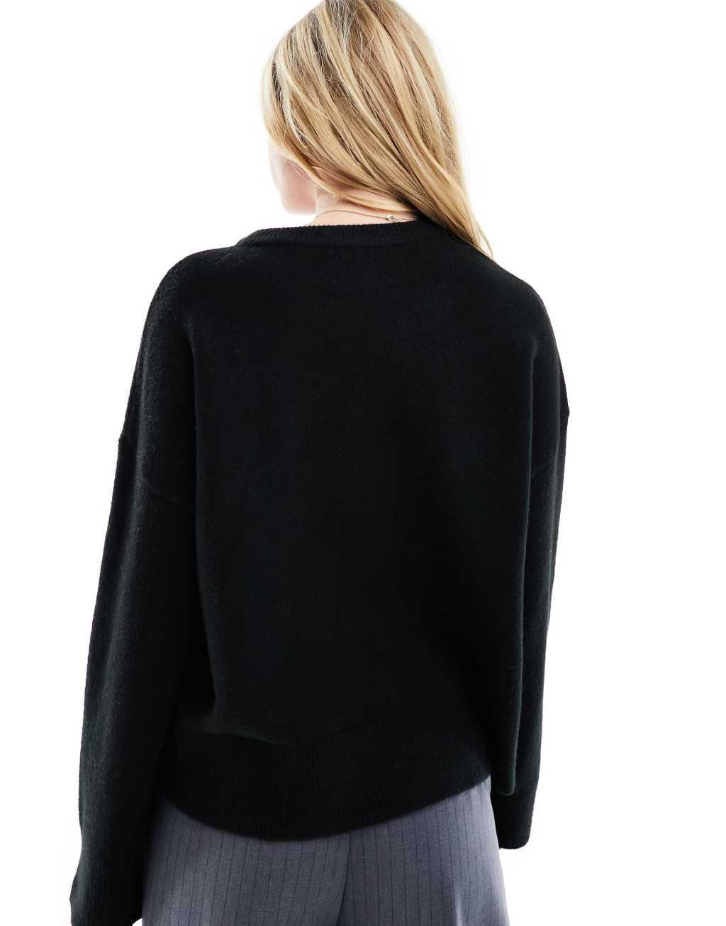 ASOS DESIGN boxy crew neck sweater Product Image