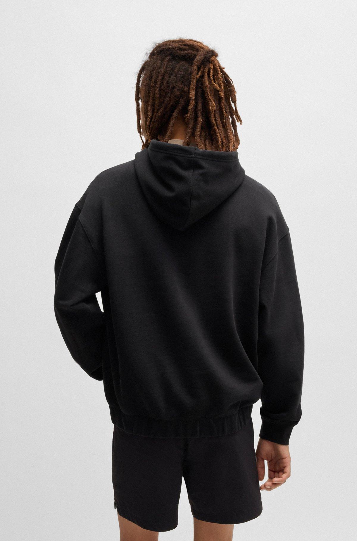 Cotton-terry hoodie with embroidered logo Product Image