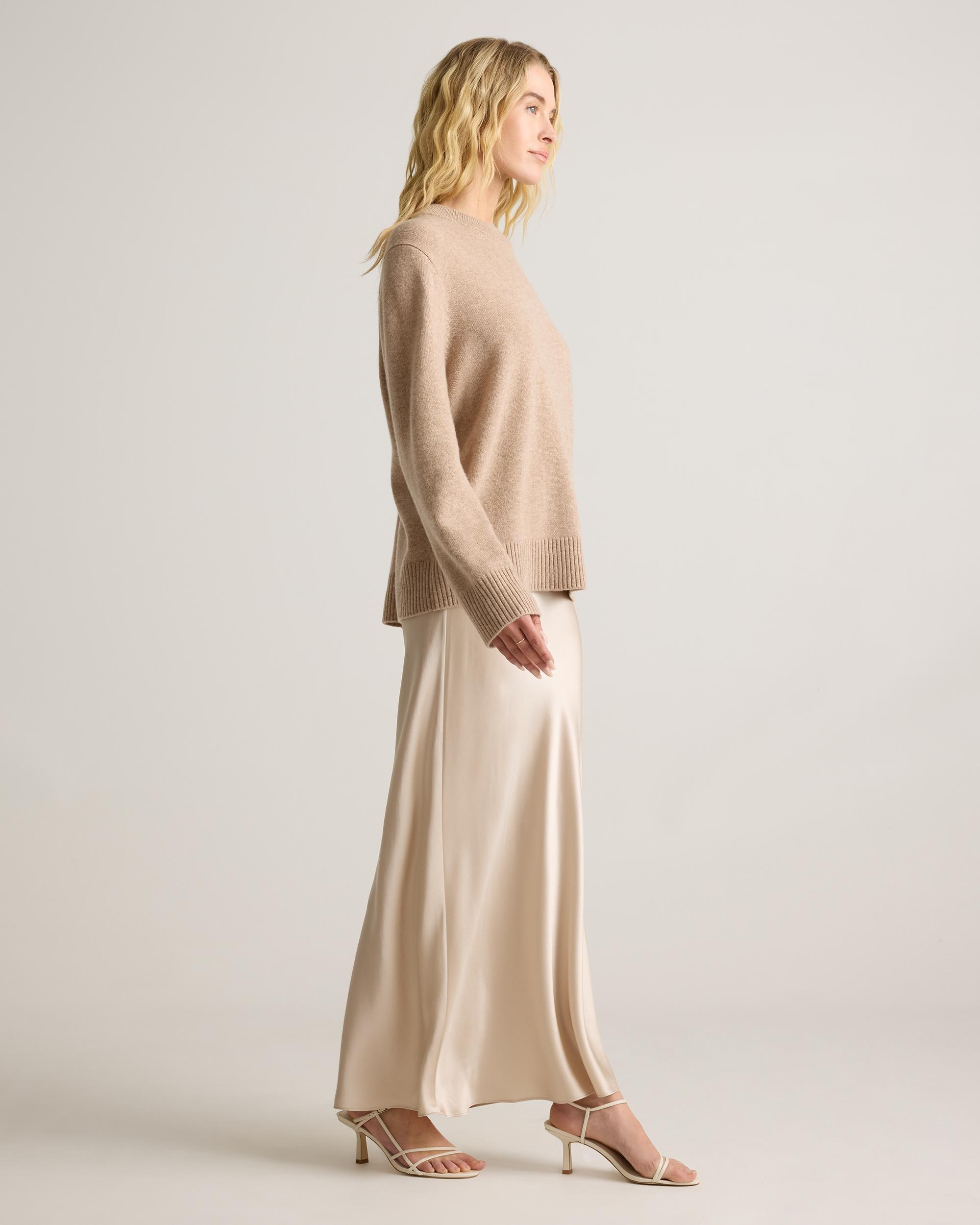 Quince | Women's Mongolian Cashmere OverSized Crewneck Sweater Product Image