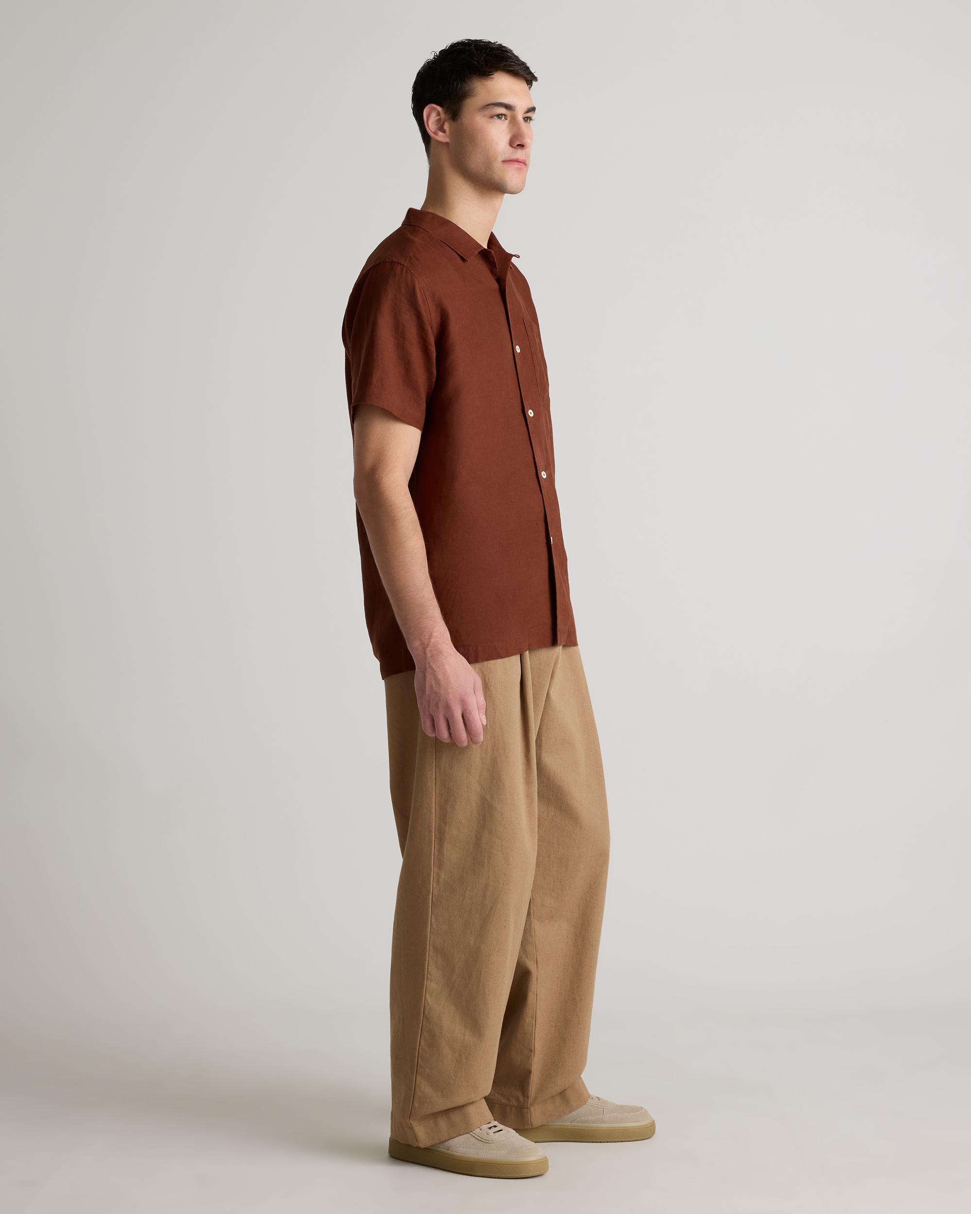 Quince | Men's 100% European Linen Camp Shirt Product Image