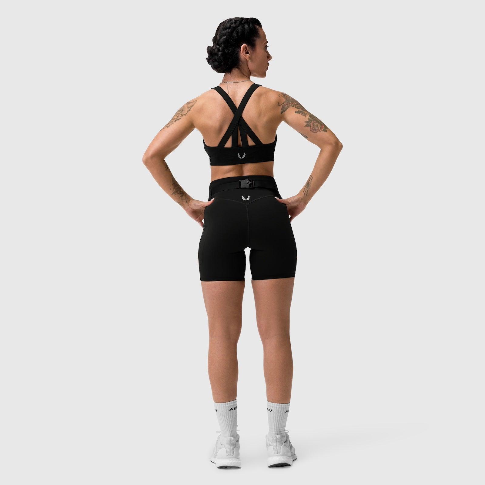 W029. Lycra® 3-in-1 Biker Short - Black Product Image