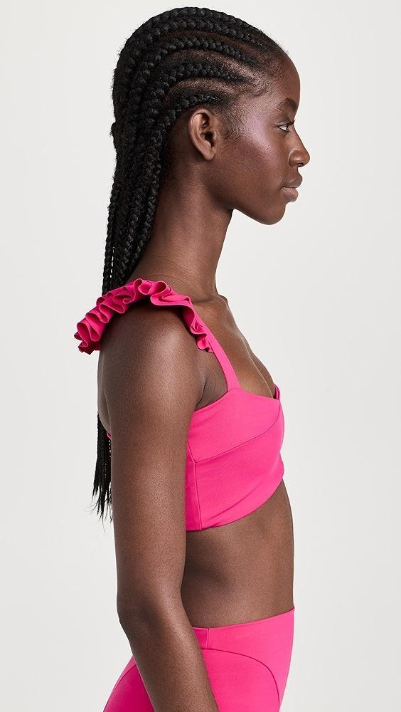 Port De Bras Cross Ruffle Crop | Shopbop Product Image