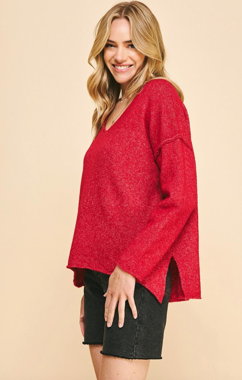 Super Soft V-Neck Sweater Product Image