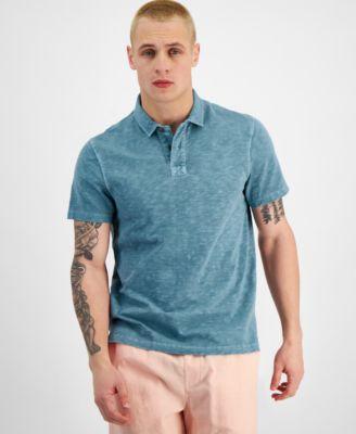 Sun + Stone Mens Regular-Fit Textured Polo Shirt, Created for Macys Product Image