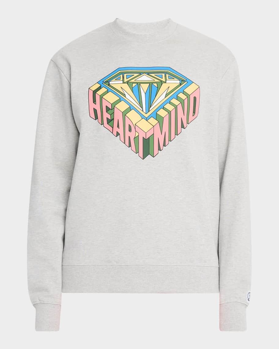 Mens 3D HeartMind Graphic Sweatshirt Product Image
