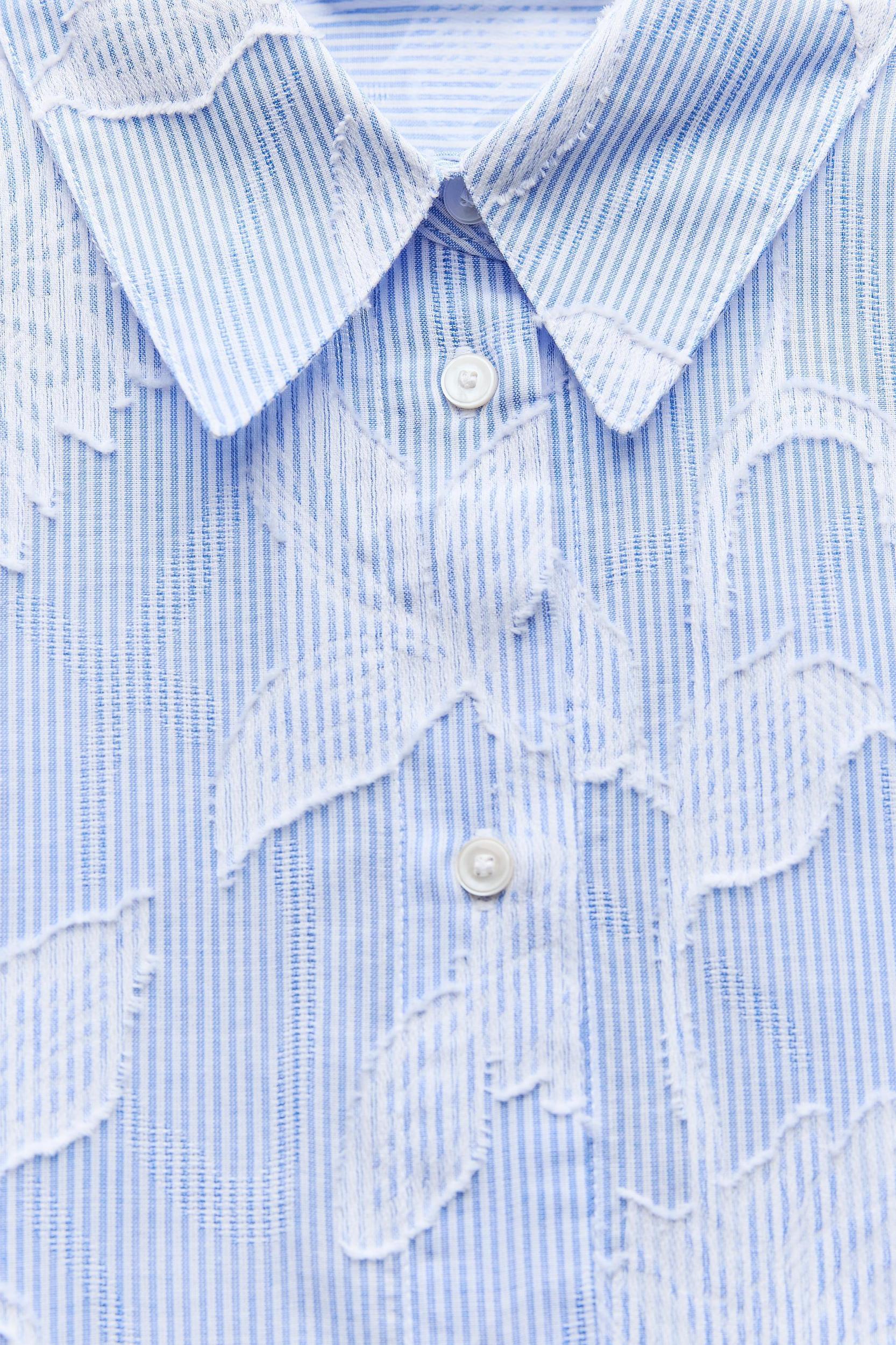 STRIPED SHIRT WITH EMBROIDERY Product Image