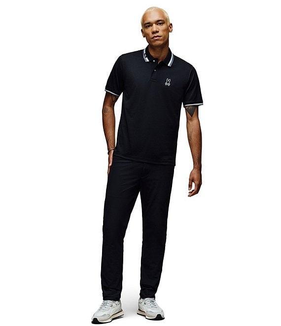 Psycho Bunny Chris Performance Pique Short Sleeve Polo Shirt Product Image