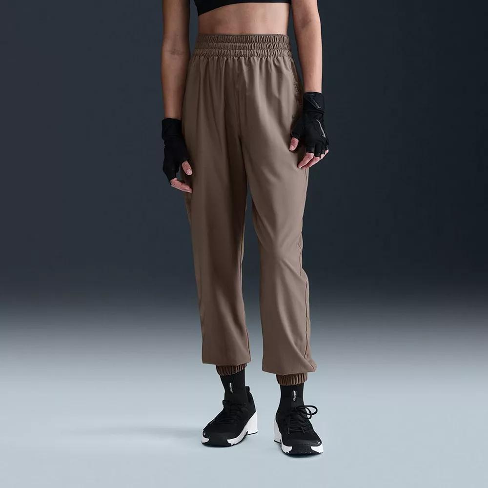 Women's Nike One High-Waisted Joggers, Size: XXL, Mink Brown Product Image