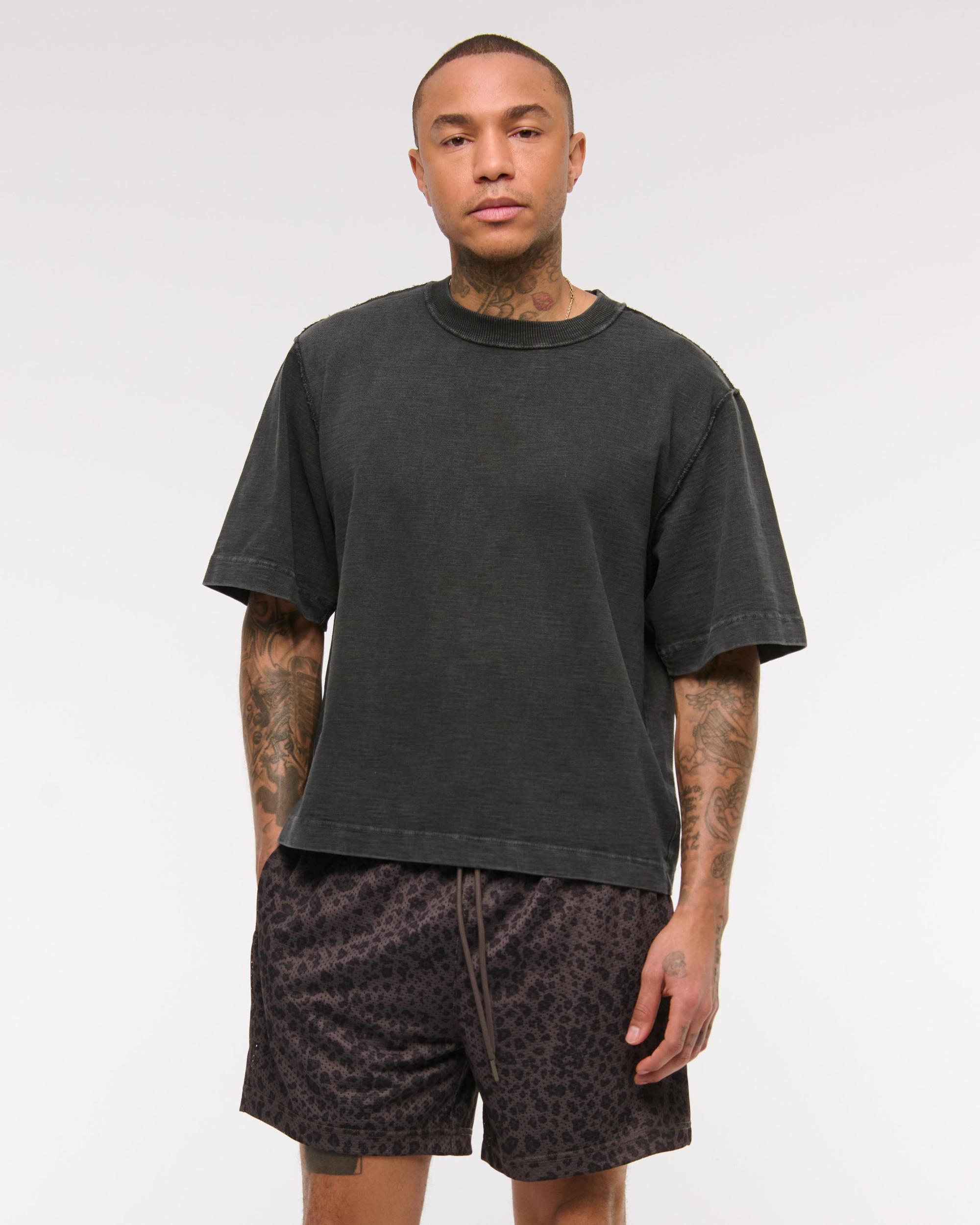 Premium Heavyweight Slub Cropped Tee Product Image