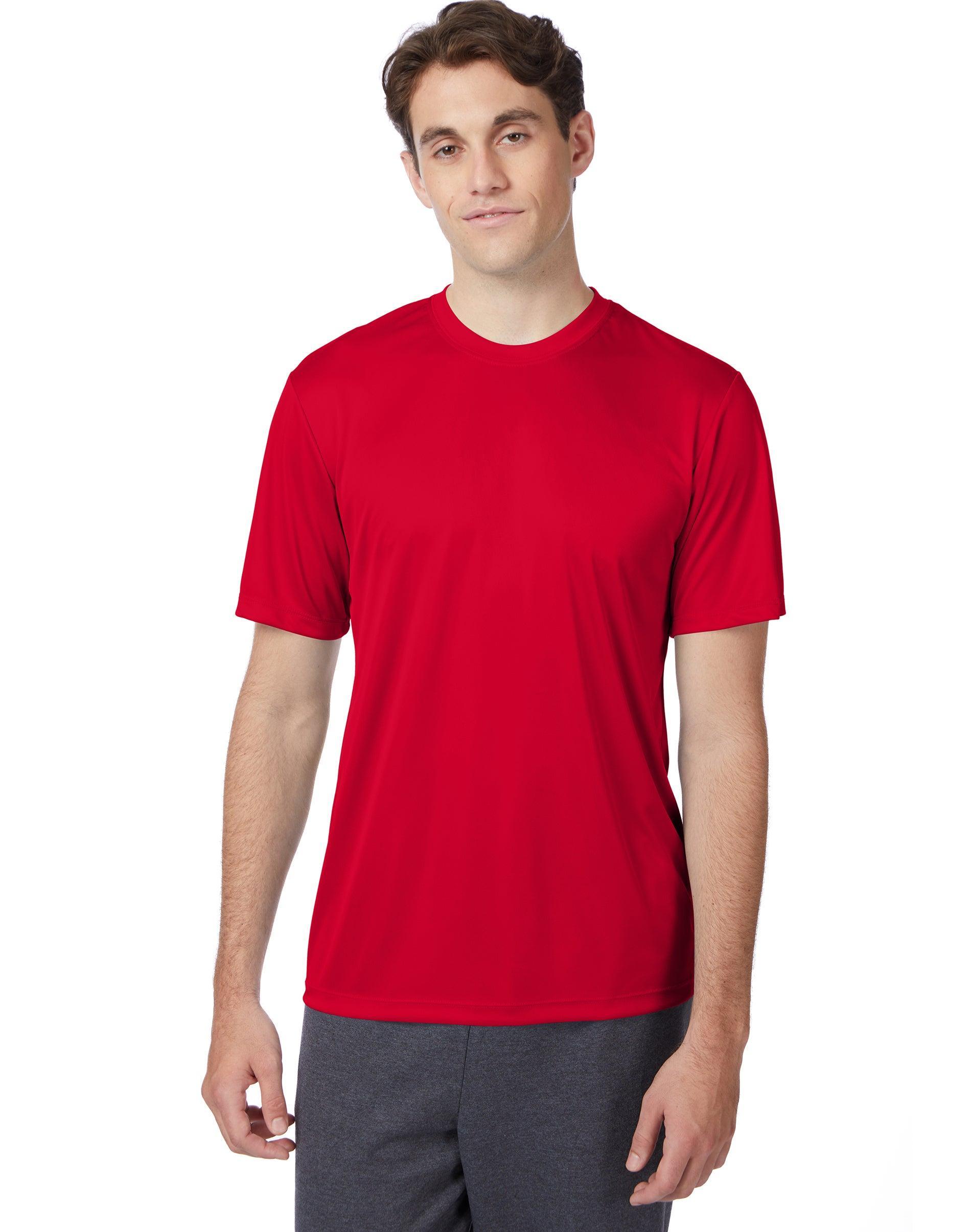 Men's Hanes® CoolDRI Performance Tee, Size: Large, Safety Green Product Image