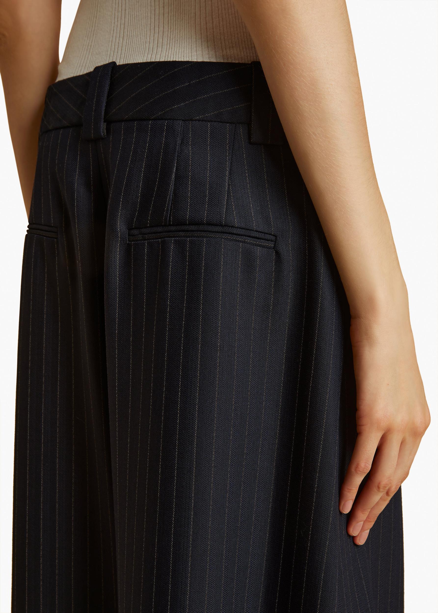 Jacob Pant in Navy and White Stripe Product Image