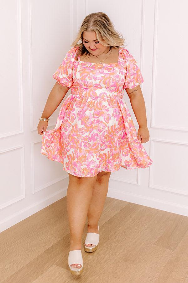 Sunny Smiles Floral Mini Dress Curves Product Image