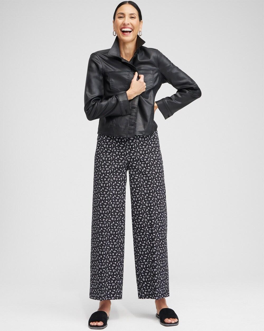 Brigitte Line Print Wide Leg Crops Product Image