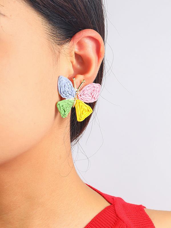 Butterfly Shape Drop Earrings Product Image
