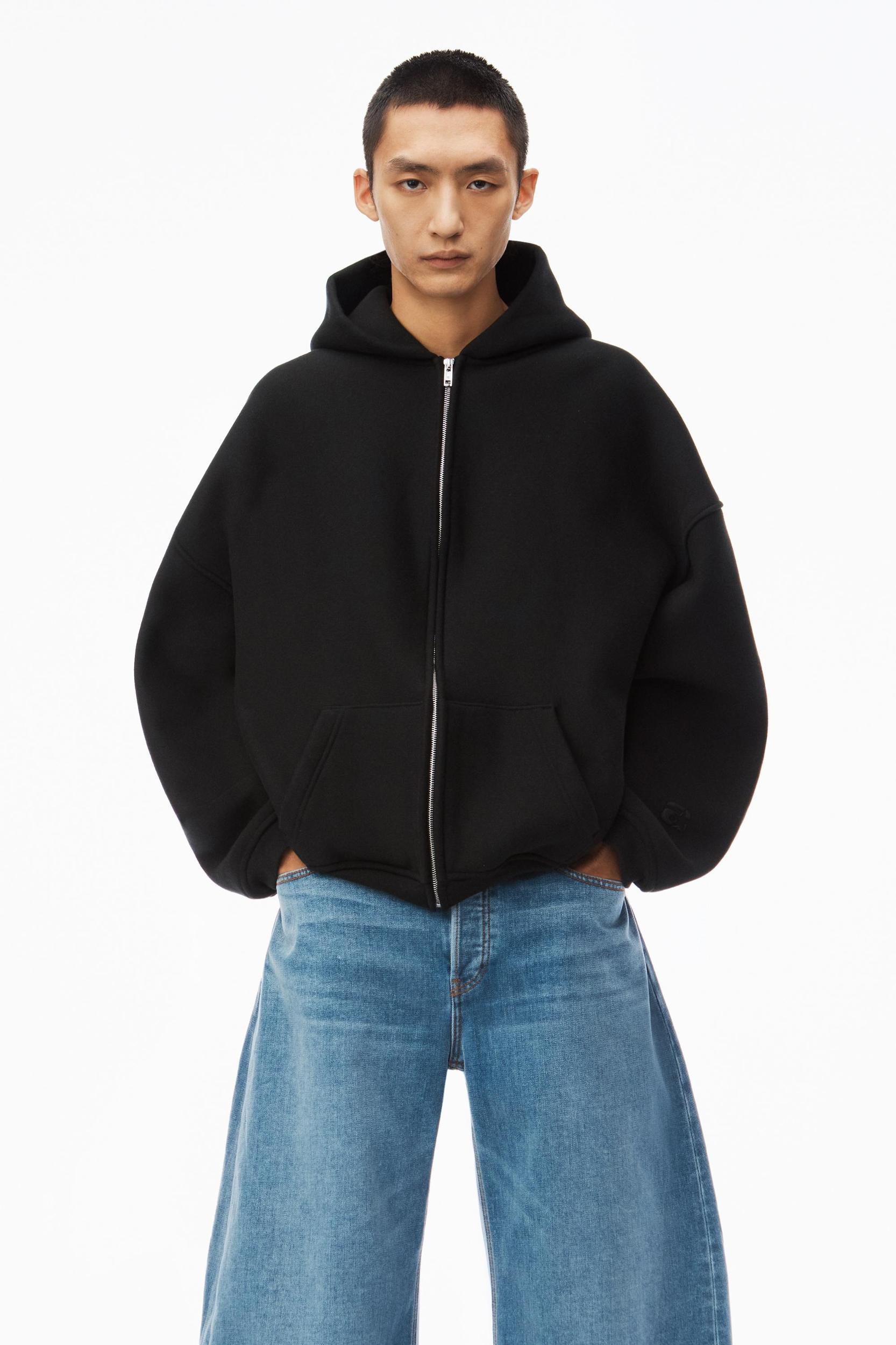 Star Zip Up Hoodie In Dense Fleece Product Image