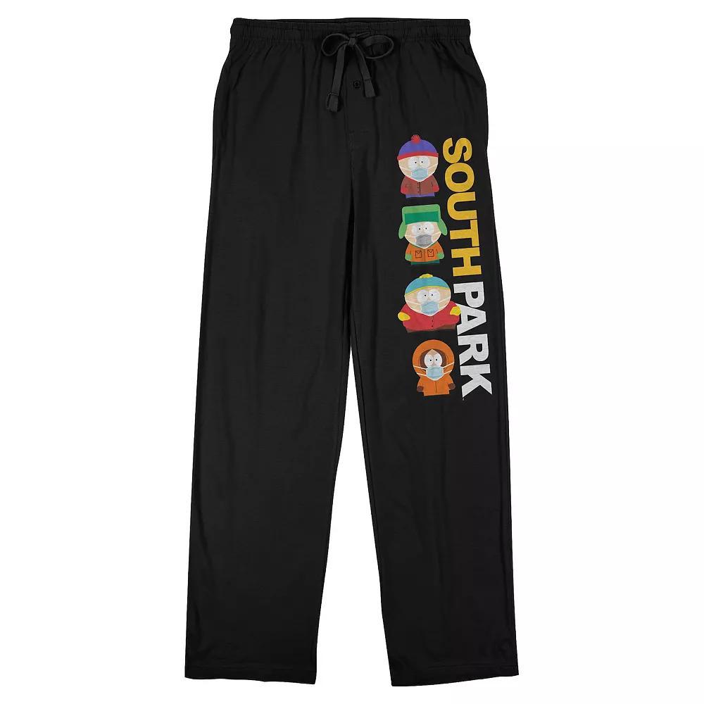 Men's South Park Characters Sleep Pants, Size: Medium, Black Product Image