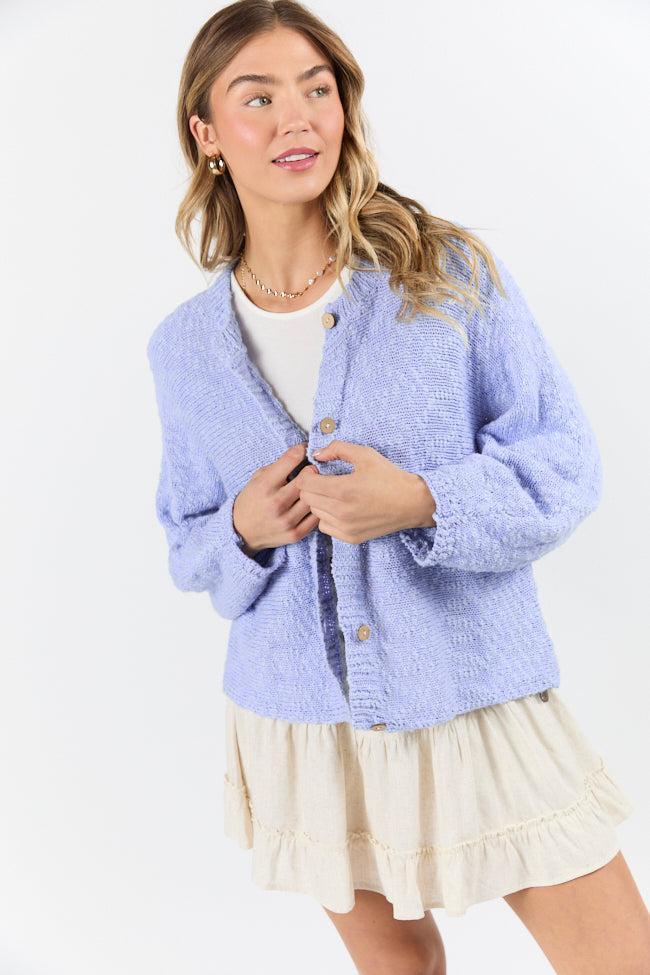 Afternoon Bliss Blue Light Weight Cardigan FINAL SALE Product Image