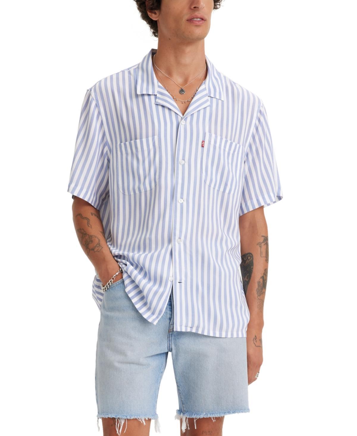Levis Mens Relaxed-Fit Camp Collar Shirt Product Image