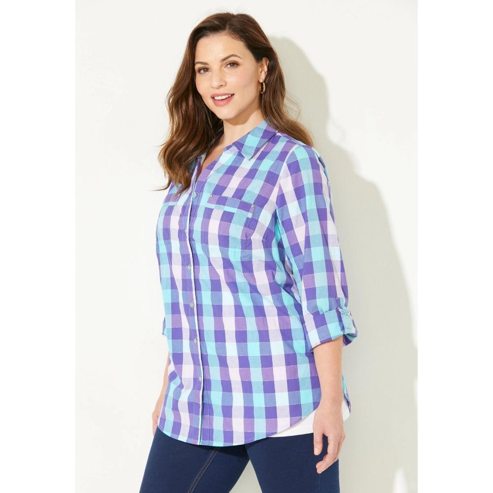 Woman Within Women's Plus Size 7-Day Layered 2-In-1 Tunic Product Image