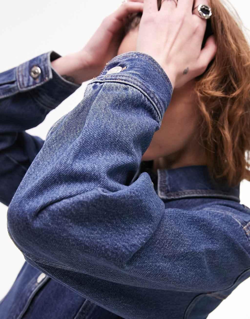Topshop denim shirtdress Product Image