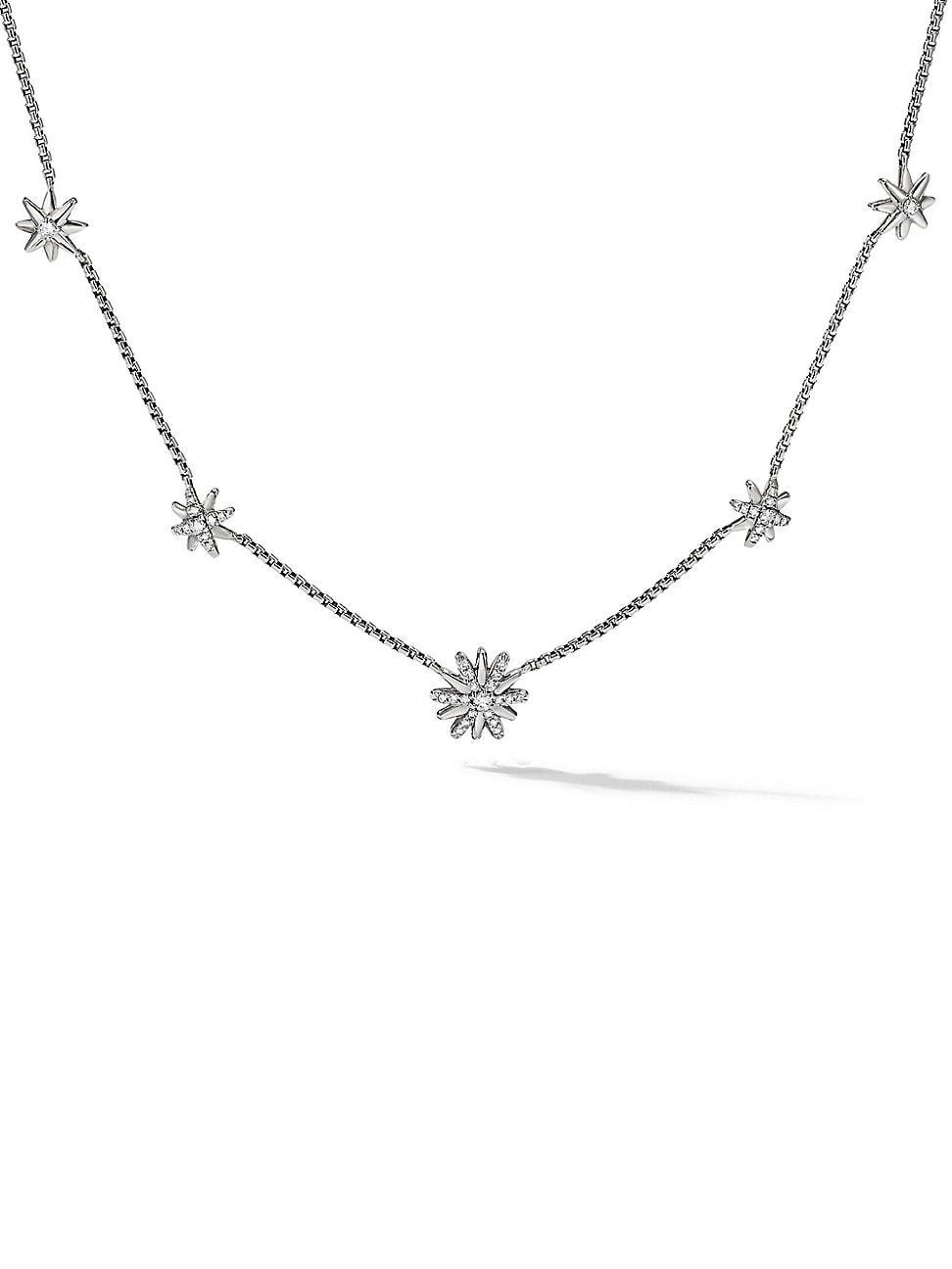 David Yurman Starburst Station Necklace with Diamonds, 16 Product Image