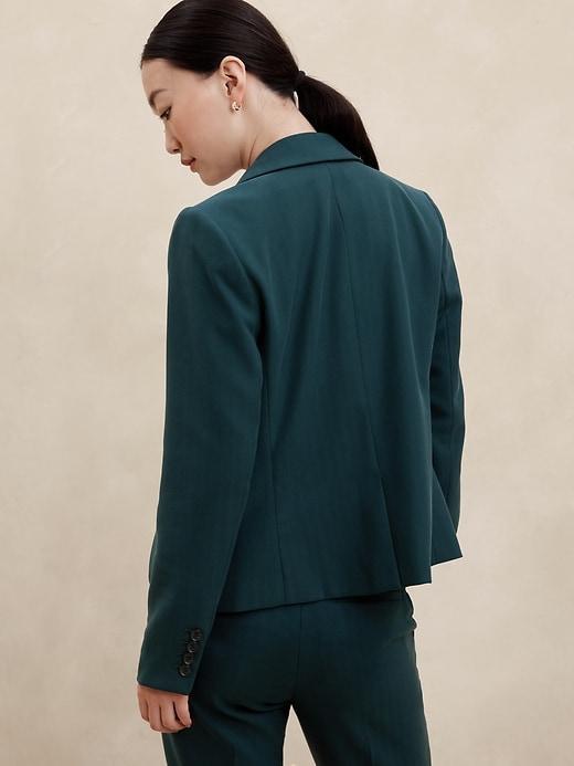 Herringbone Short Cutaway Blazer Product Image