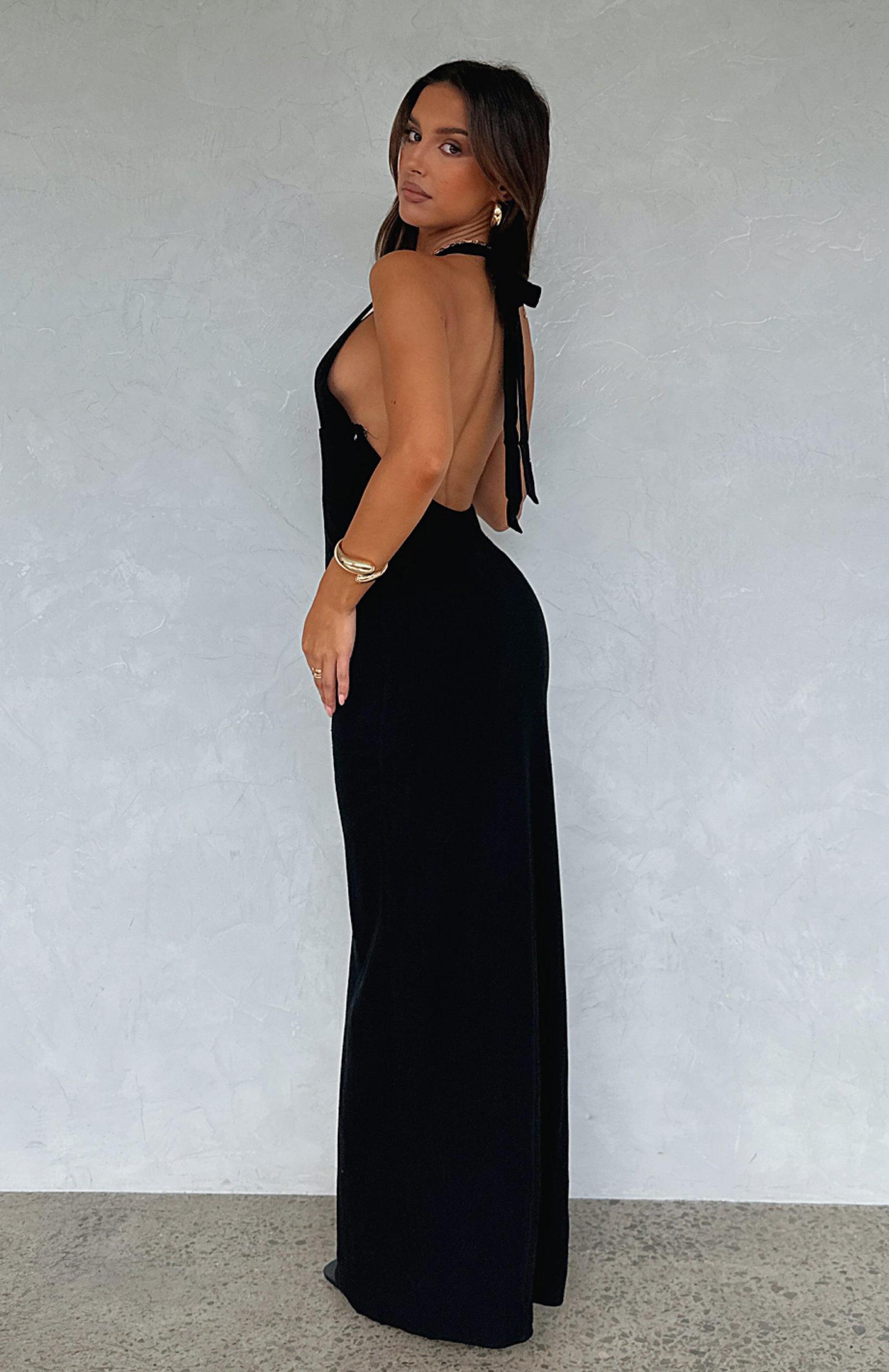Sun Kissed Glow Maxi Dress Black Product Image