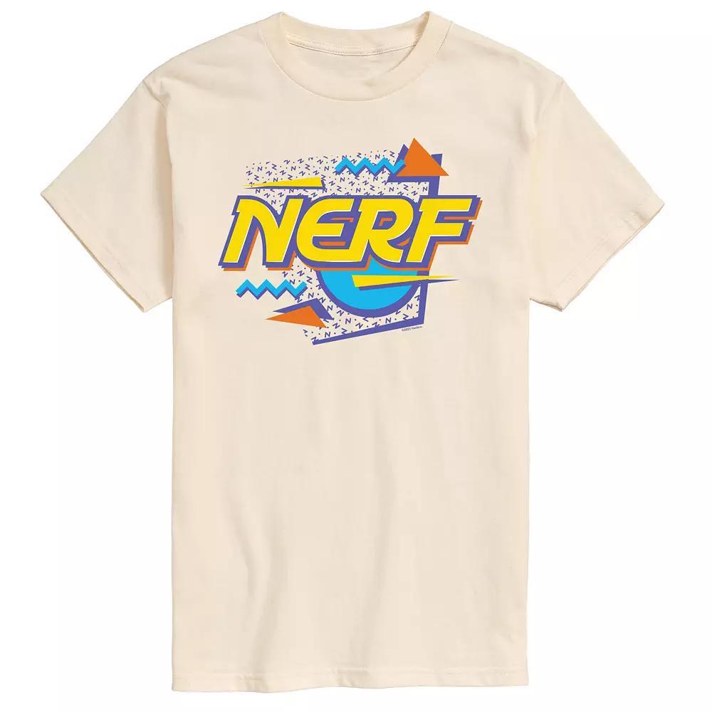 Big & Tall Nerf 90s Sprinkle Logo Graphic Tee, Mens Blue Product Image