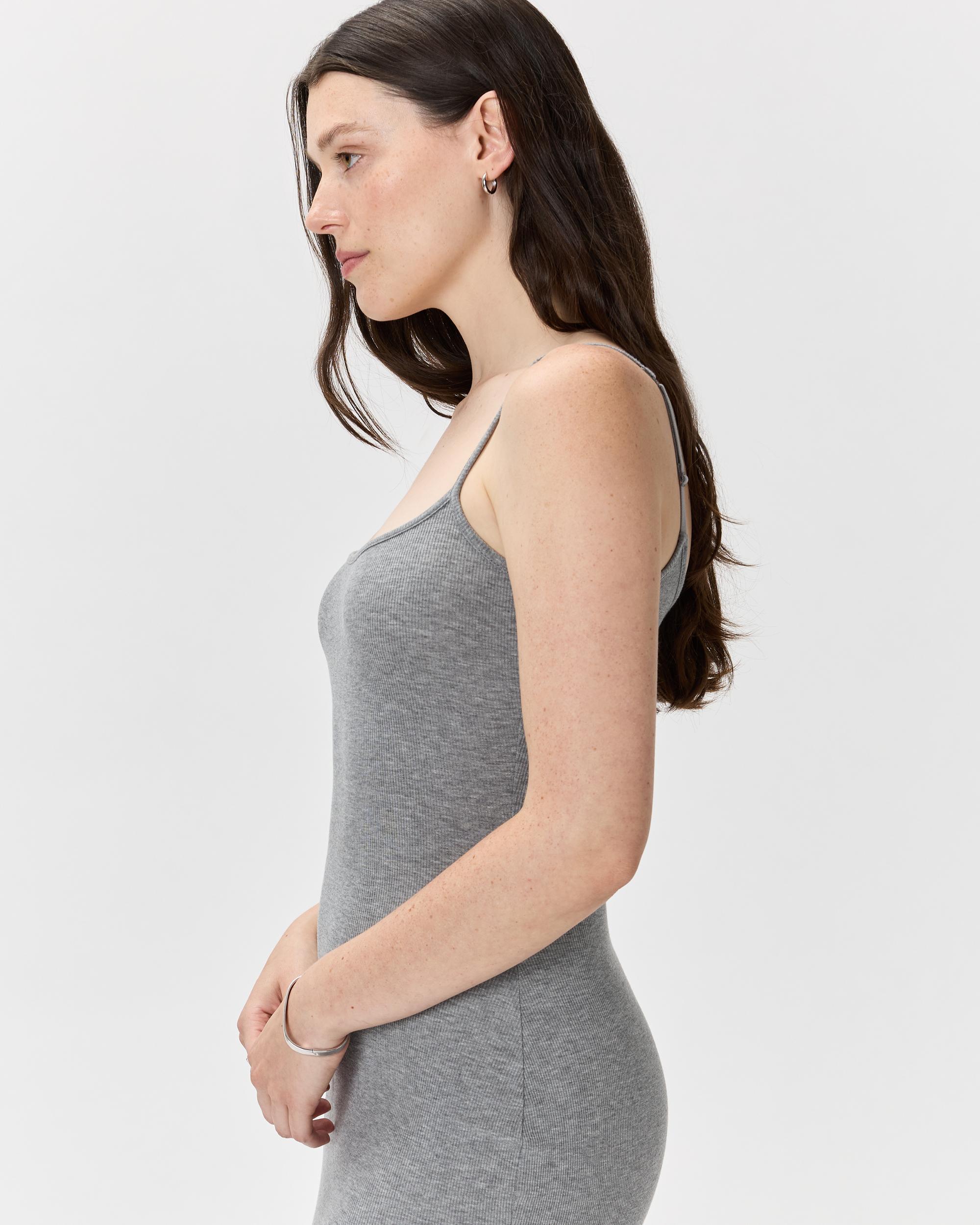 Quince | Women's Tencel Rib Knit Maxi Slip Dress Size XS, Cotton/Modal Product Image