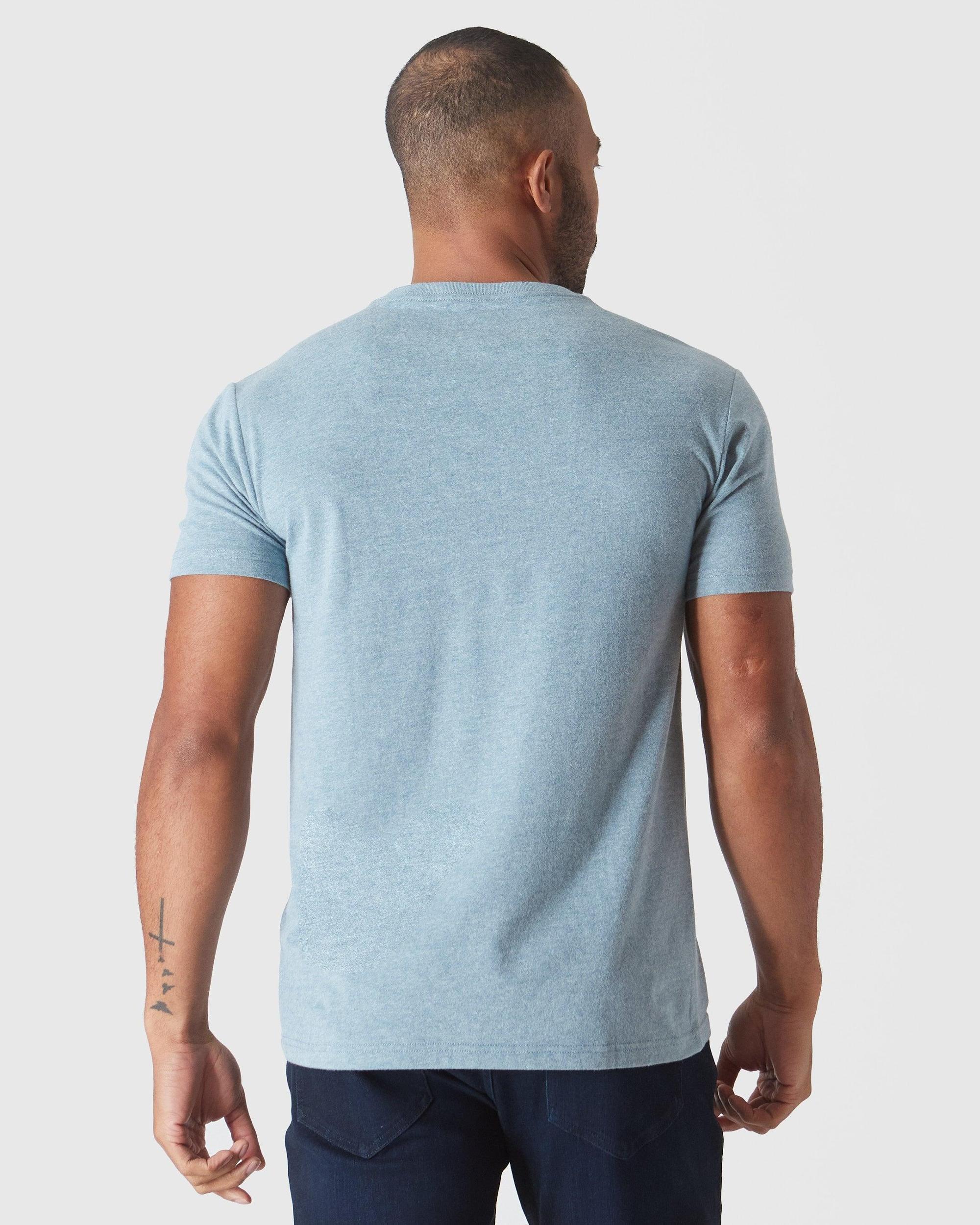Heather Sapphire V-Neck Tee Product Image
