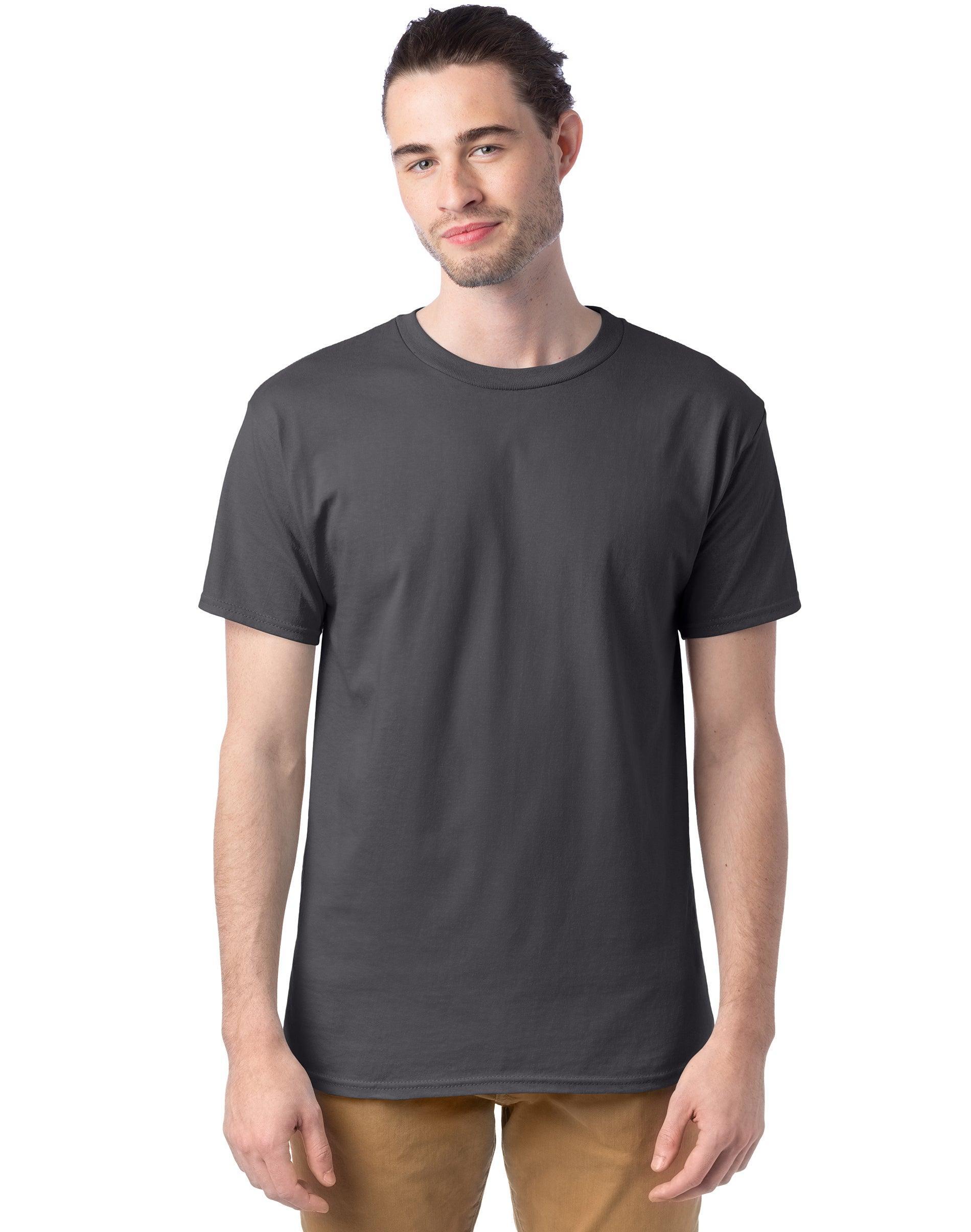 Men's Hanes® Essentials 4-Pack Cotton T-Shirt, Size: XL, Orange Product Image