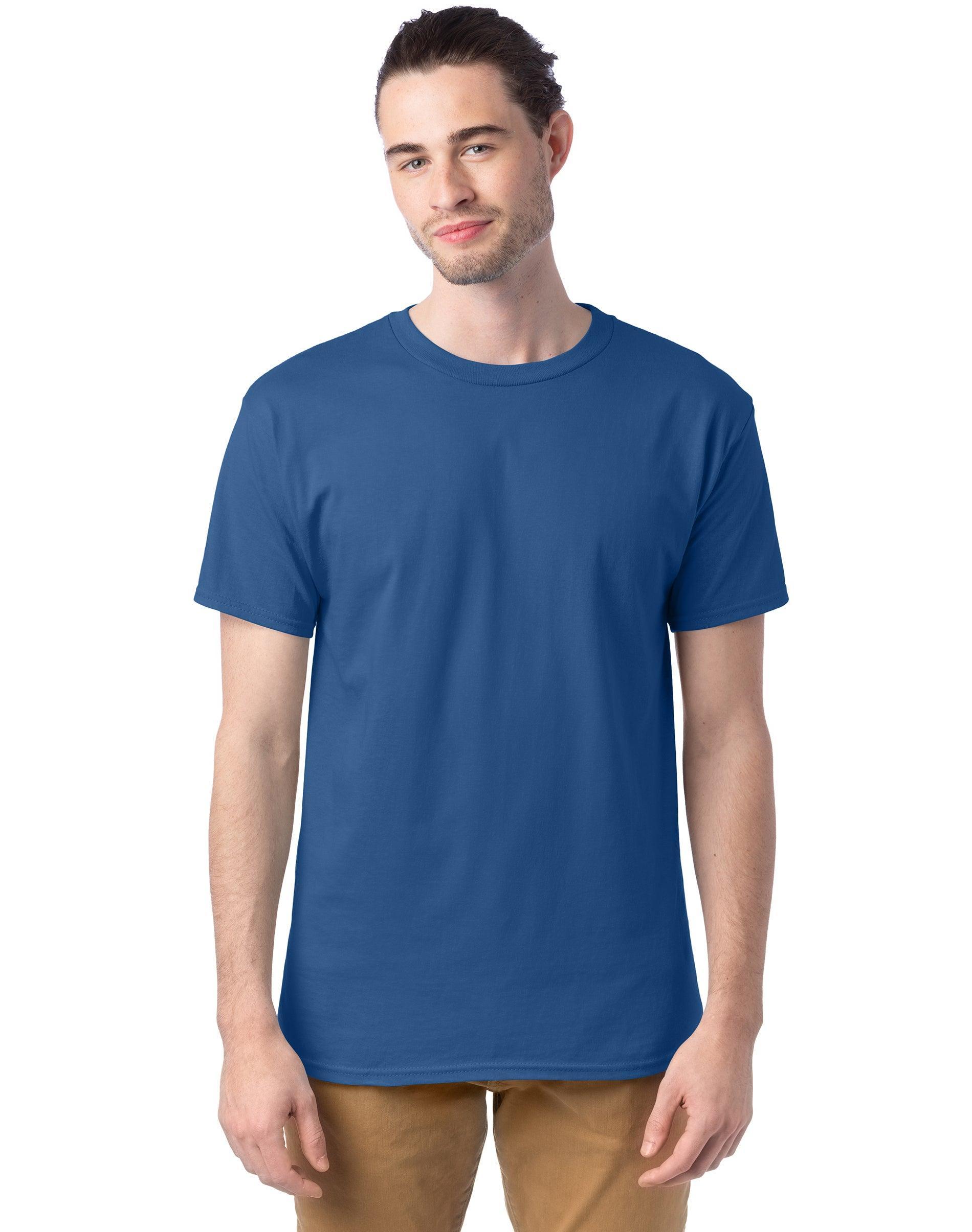 Men's Hanes® Essentials 4-Pack Cotton T-Shirt, Size: XL, Orange Product Image