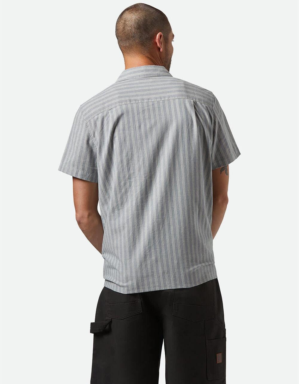 BRIXTON Cru Oxford Mens Stripe Button Up Shirt - OXFORD Product Image
