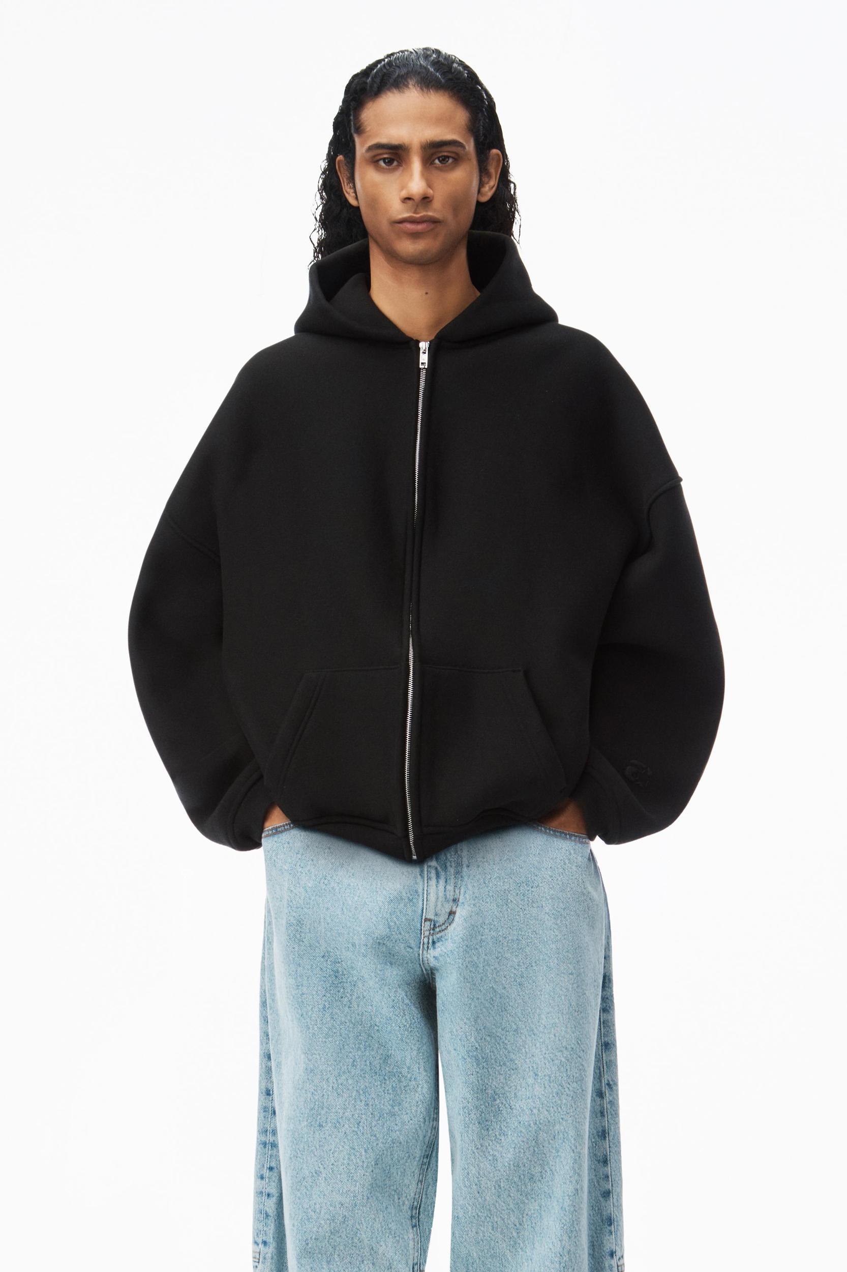 Star Zip Up Hoodie In Dense Fleece Product Image