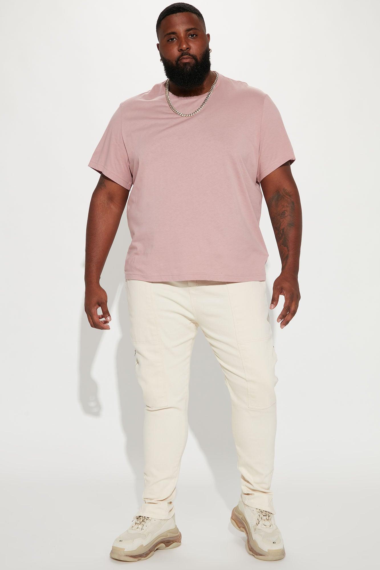 Essential Short Sleeve Crew Tee - Mauve Product Image