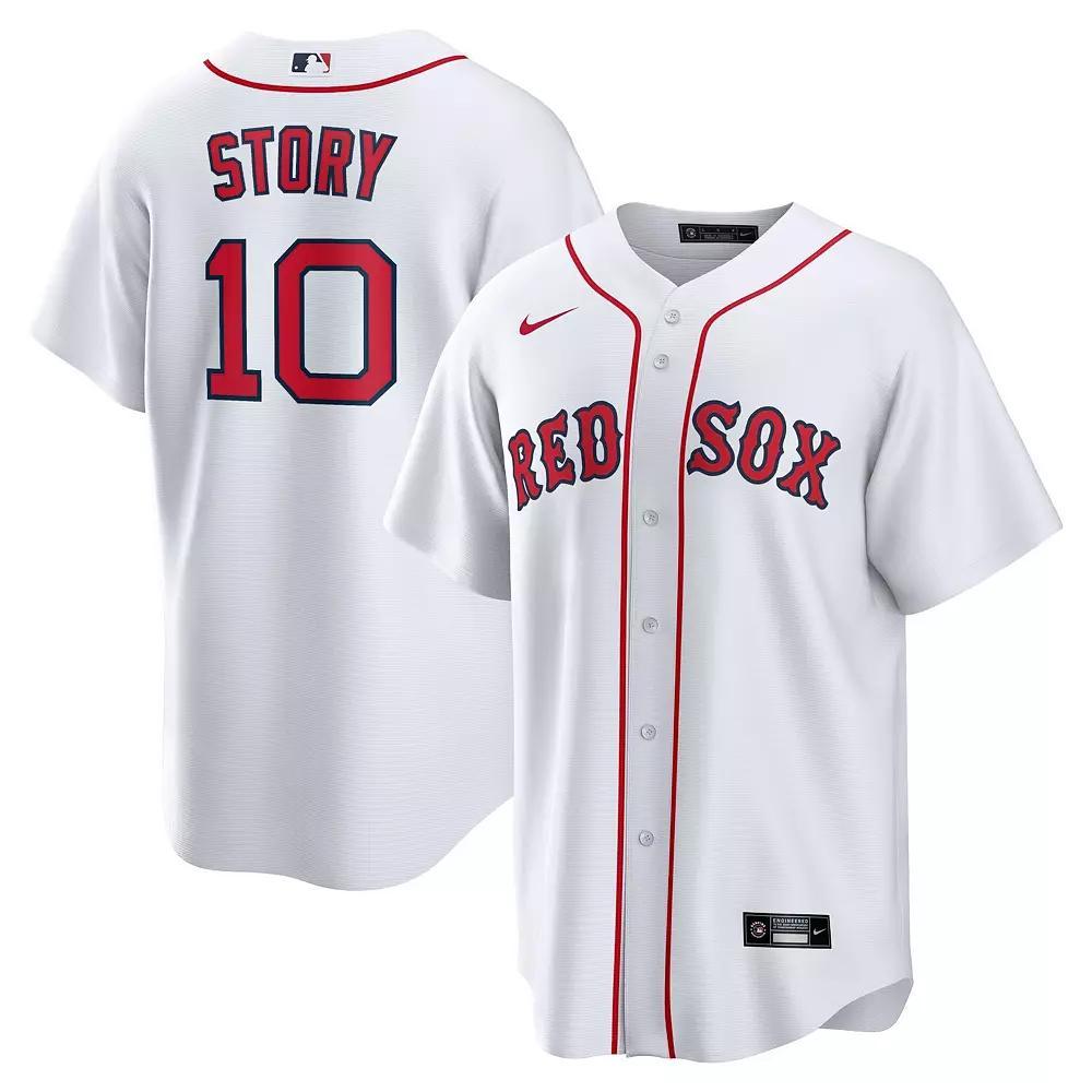 Men's Nike Trevor Story White Boston Red Sox Home Replica Jersey, Size: XL Product Image