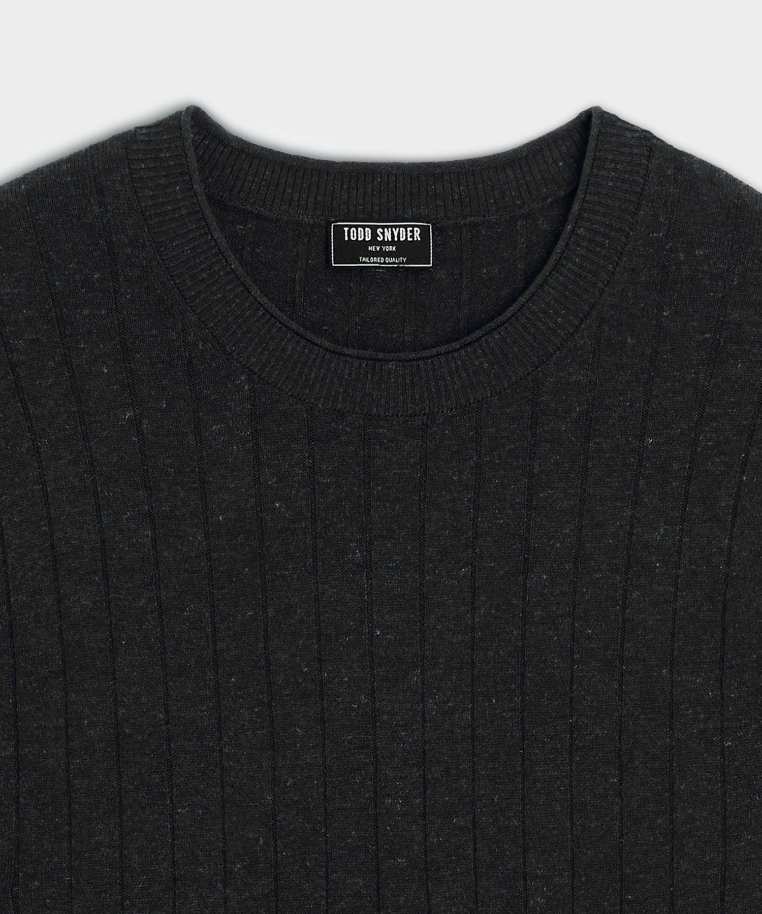 Lightweight Linen-Cotton Crewneck Sweater Product Image