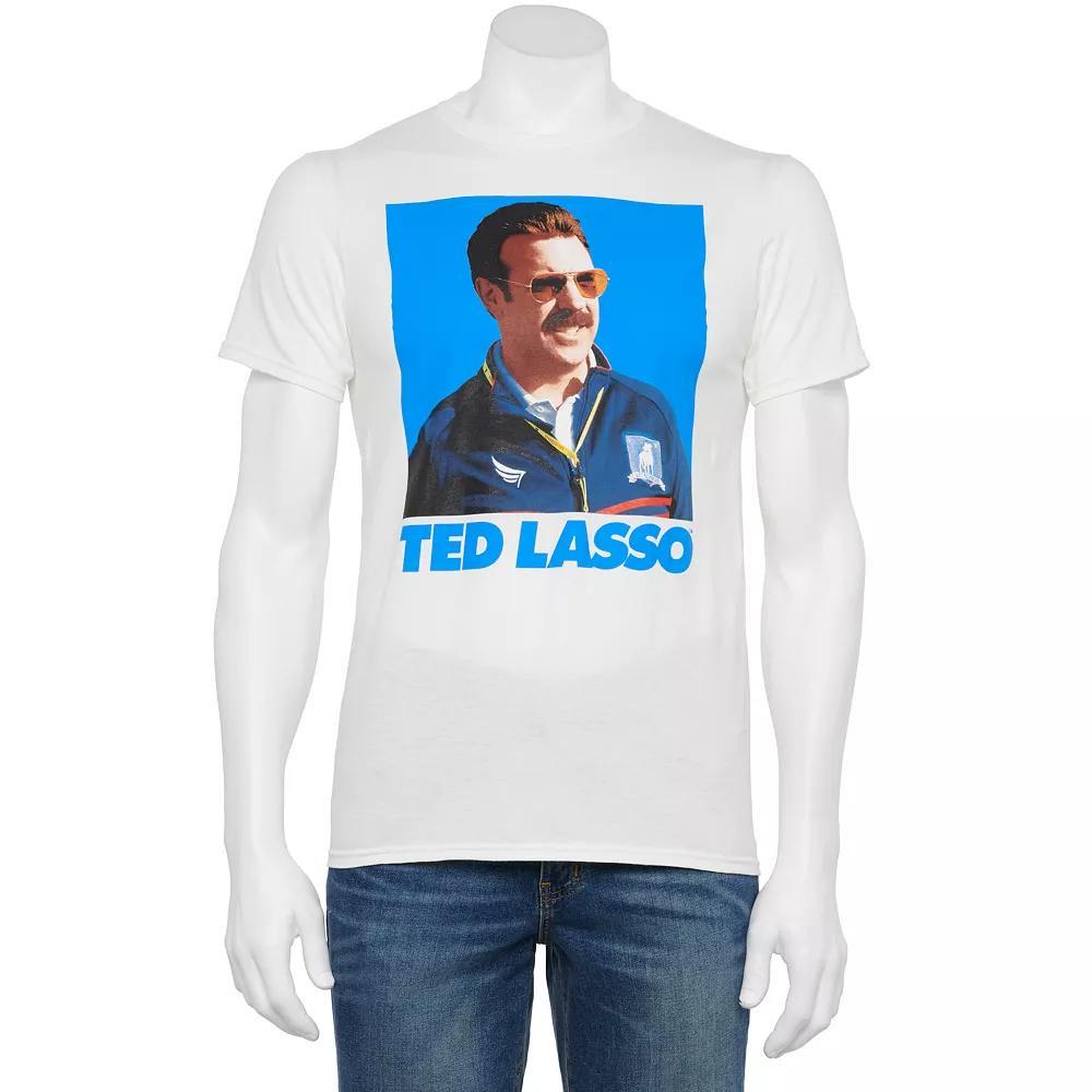 Men's Ted Lasso Character Tee, Size: XL, White Product Image