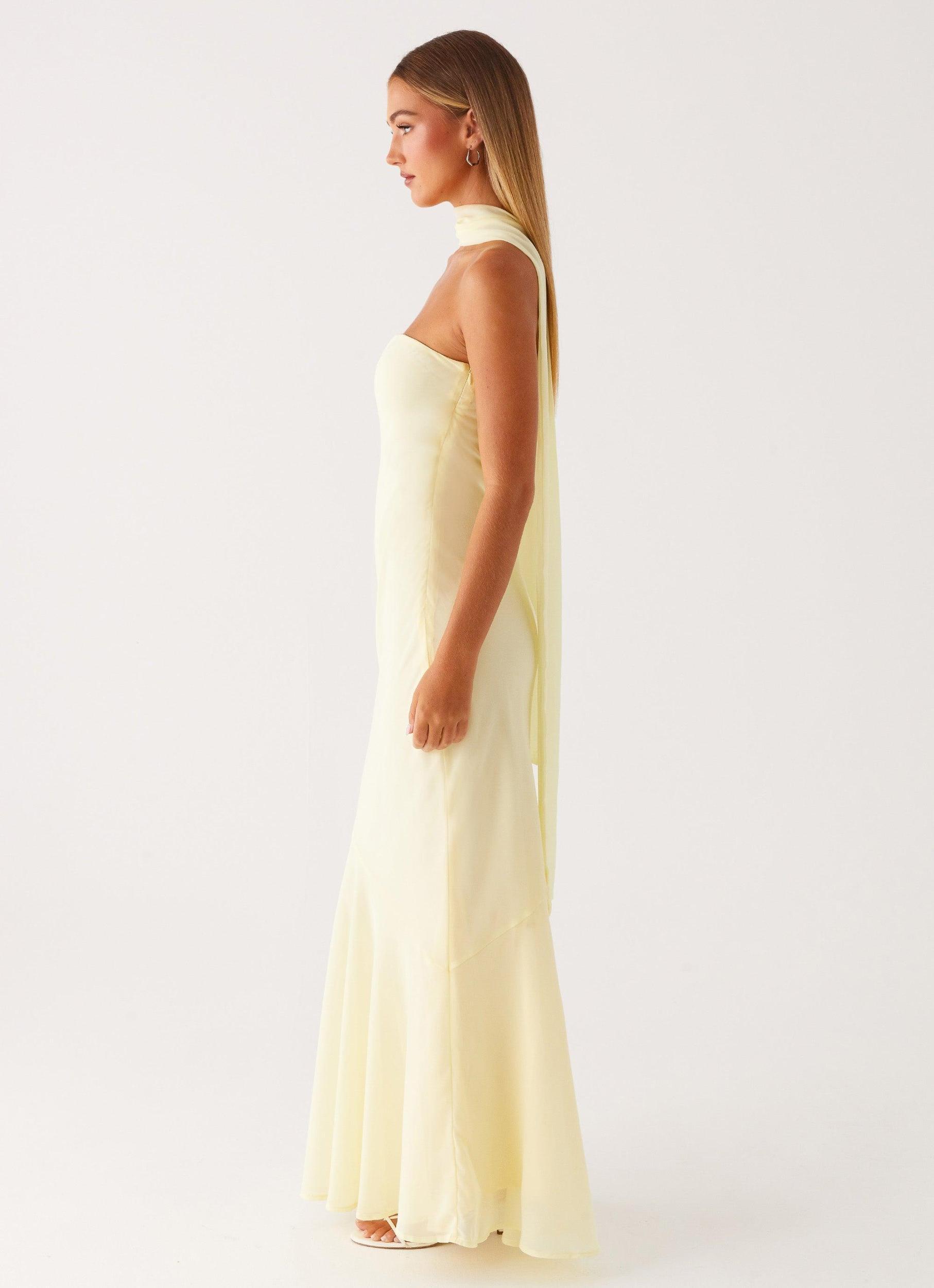 Under The Pagoda Maxi Dress - Yellow Product Image
