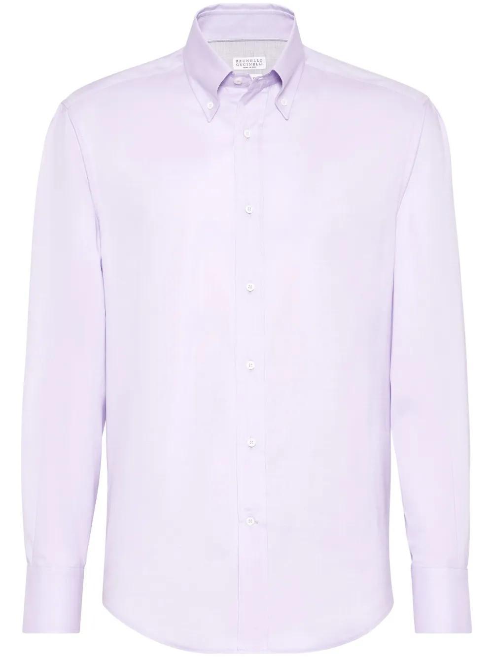 BRUNELLO CUCINELLI Cotton Shirt In Pink Product Image